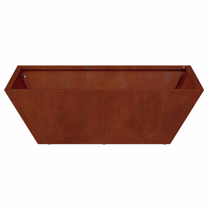 Garden Planter 5 pcs Rusty 50 x 50 x 15 cm Weathering Steel