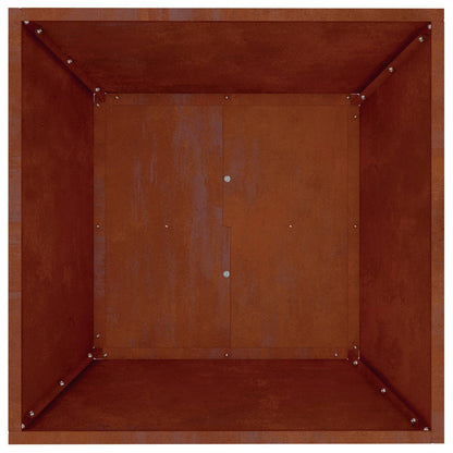 Garden Planter 5 pcs Rusty 50 x 50 x 15 cm Weathering Steel