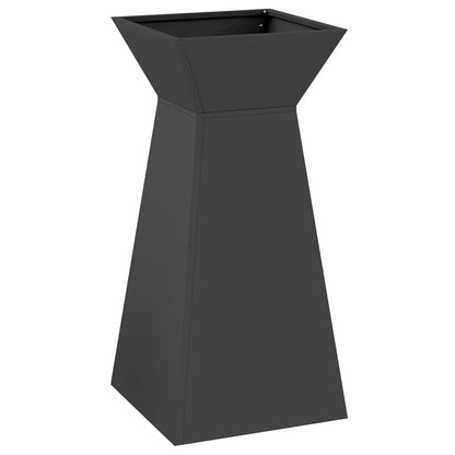 Pillar Planter Black 35 x 35 x 73 cm