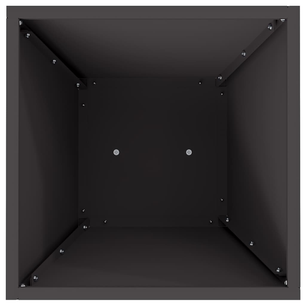 Pillar Planter Black 35 x 35 x 73 cm