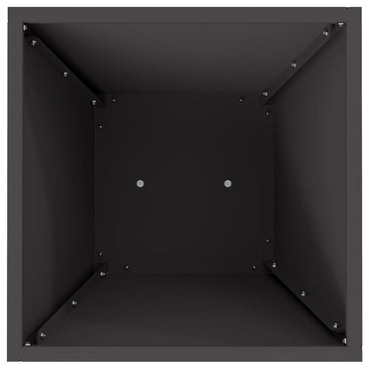 Pillar Planter Black 35 x 35 x 73 cm