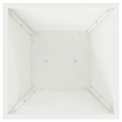 Pillar Planter White 35 x 35 x 73 cm