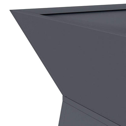 Pillar Planter 2 pcs Anthracite 35 x 35 x 73 cm