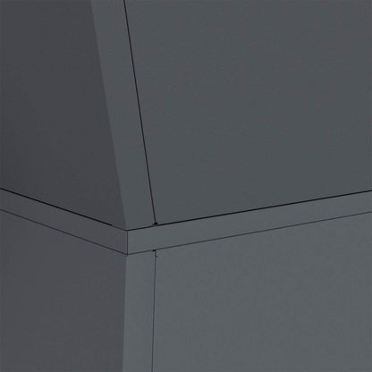 Pillar Planter 2 pcs Anthracite 35 x 35 x 73 cm