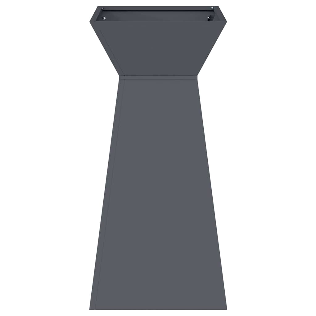 Pillar Planter 2 pcs Anthracite 35 x 35 x 73 cm