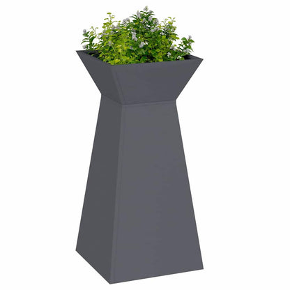 Pillar Planter 2 pcs Anthracite 35 x 35 x 73 cm