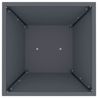 Pillar Planter 2 pcs Anthracite 35 x 35 x 73 cm