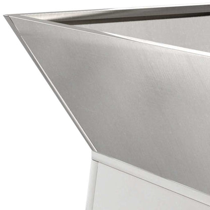 Pillar Planter 2 pcs Silver 35 x 35 x 73 cm