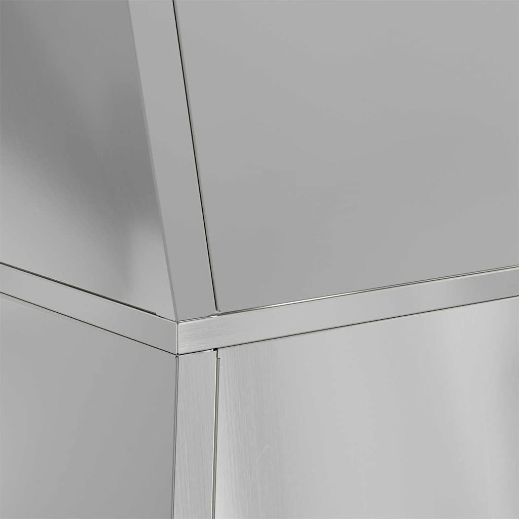 Pillar Planter Silver 35 x 35 x 73 cm