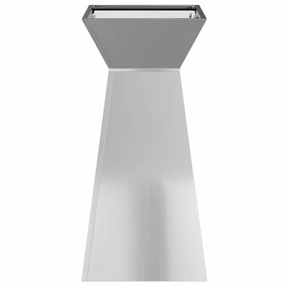 Pillar Planter 2 pcs Silver 35 x 35 x 73 cm