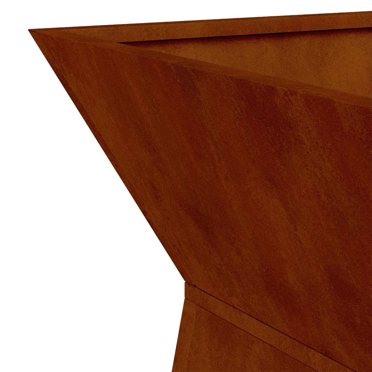 Pillar Planter Silver 35 x 35 x 73 cm Weathering Steel