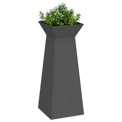 Pillar Planter Black 40 x 40 x 100 cm