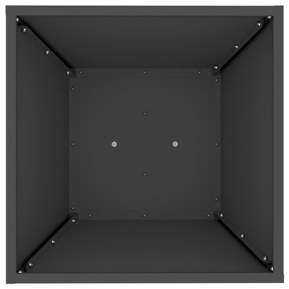 Pillar Planter Black 40 x 40 x 100 cm
