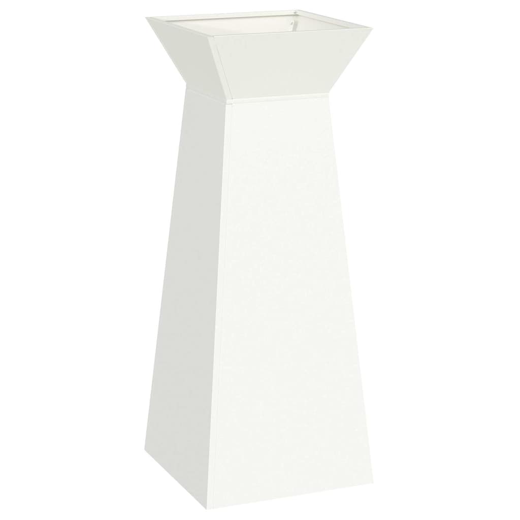 Pillar Planter White 40 x 40 x 100 cm