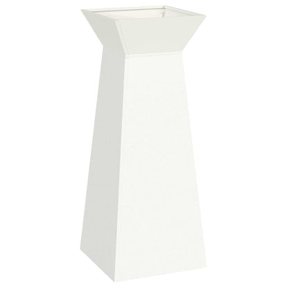 Pillar Planter White 40 x 40 x 100 cm