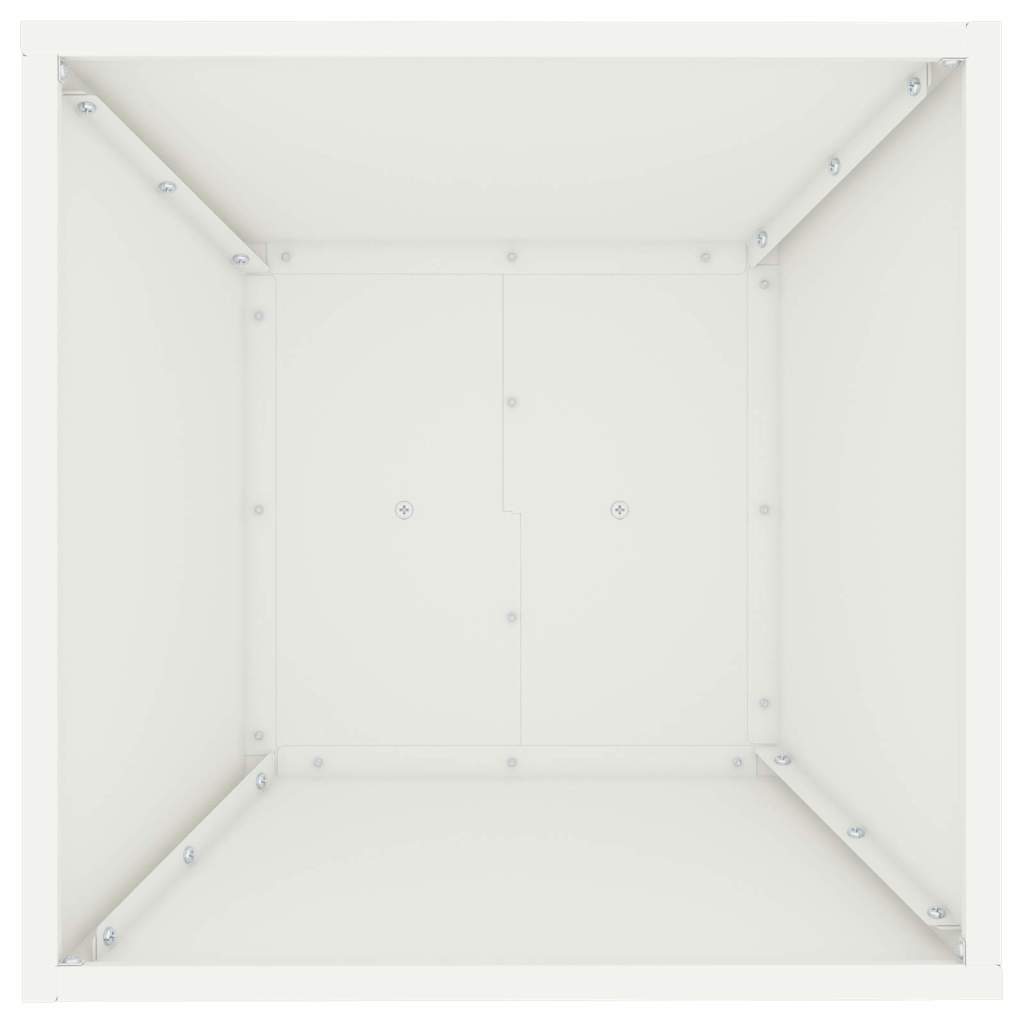 Pillar Planter White 40 x 40 x 100 cm