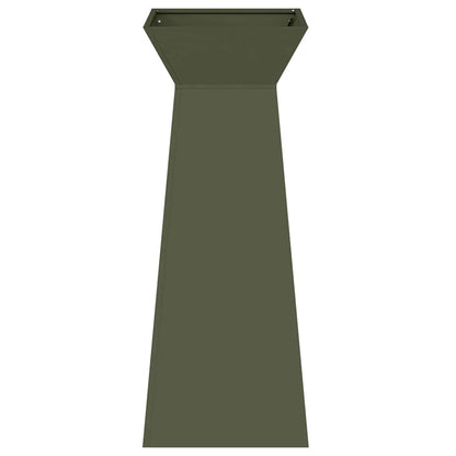 Pillar Planter 2 pcs Olive 40 x 40 x 100 cm