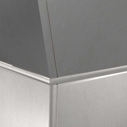 Pillar Planter 2 pcs Silver 40 x 40 x 100 cm