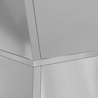 Pillar Planter Silver 40 x 40 x 100 cm