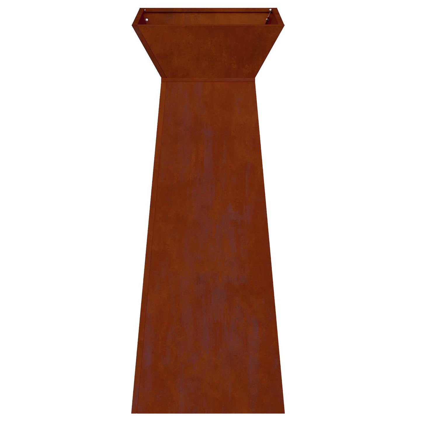 Pillar Planter Silver 40 x 40 x 100 cm
