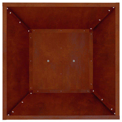 Pillar Planter Silver 40 x 40 x 100 cm