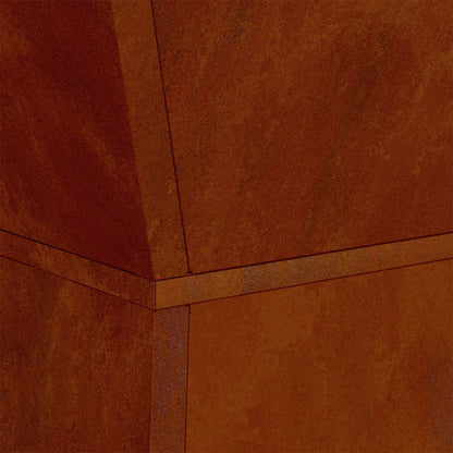 Pillar Planter 2 pcs Silver 40 x 40 x 100 cm Weathering Steel