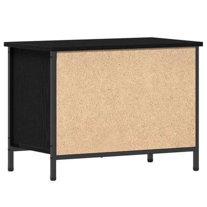 TV Cabinet Black Oak 60 x 35 x 45 cm Engineered Wood