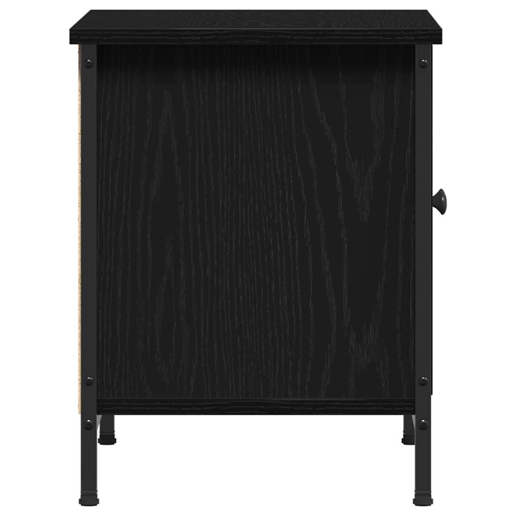 TV Cabinet Black Oak 60 x 35 x 45 cm Engineered Wood
