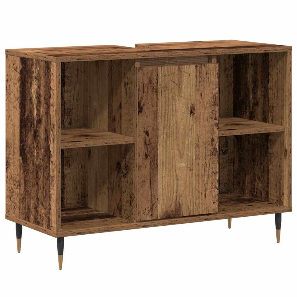 Bathroom Cabinet Old Wood 80 x 33 x 60 cm Engineered Wood