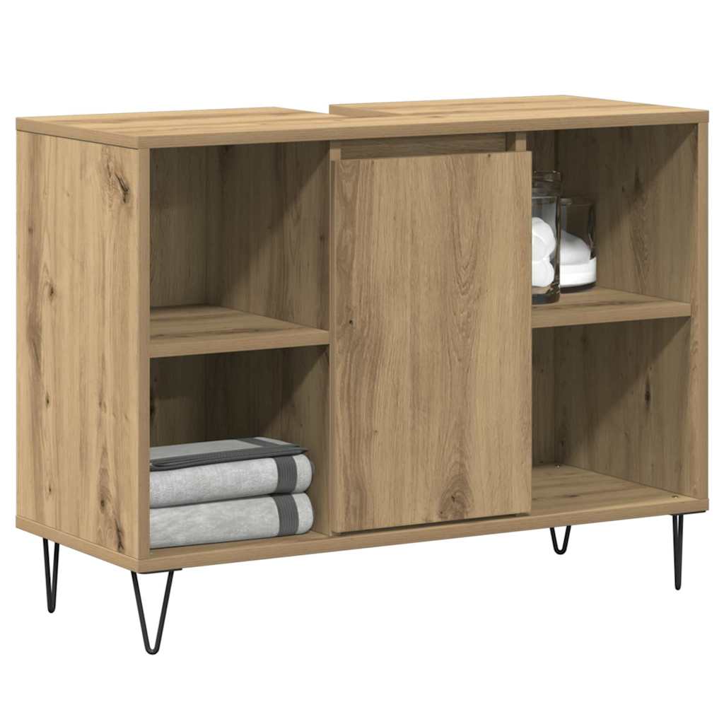 Bathroom Cabinet Artisan Oak 80 x 33 x 60 cm Engineered Wood