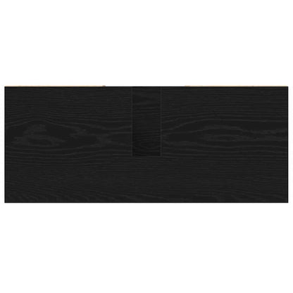 Bathroom Cabinet Black 80 x 33 x 60 cm Engineered Wood