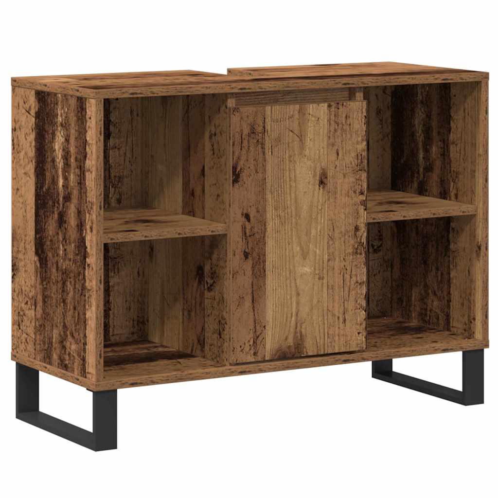 Bathroom Cabinet Old Wood 80 x 33 x 60 cm Engineered Wood