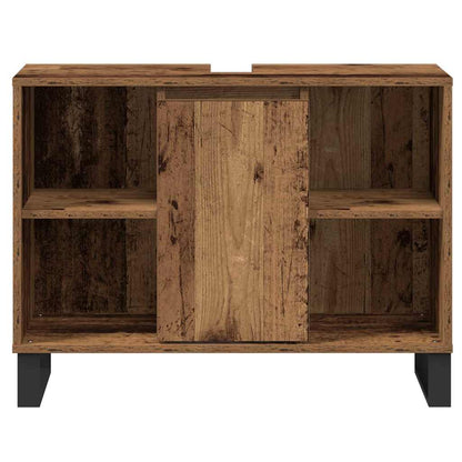 Bathroom Cabinet Old Wood 80 x 33 x 60 cm Engineered Wood