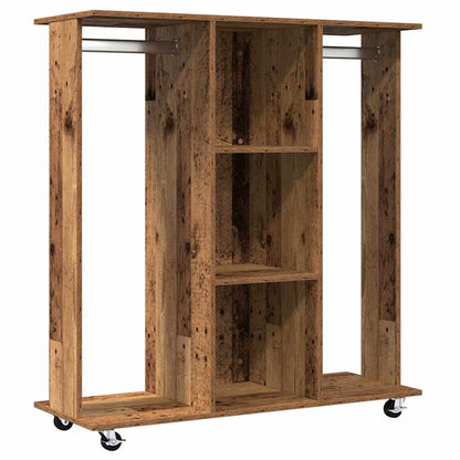 Wardrobe with Shelf Old Wood 102 x 38 x 110 cm Engineered wood