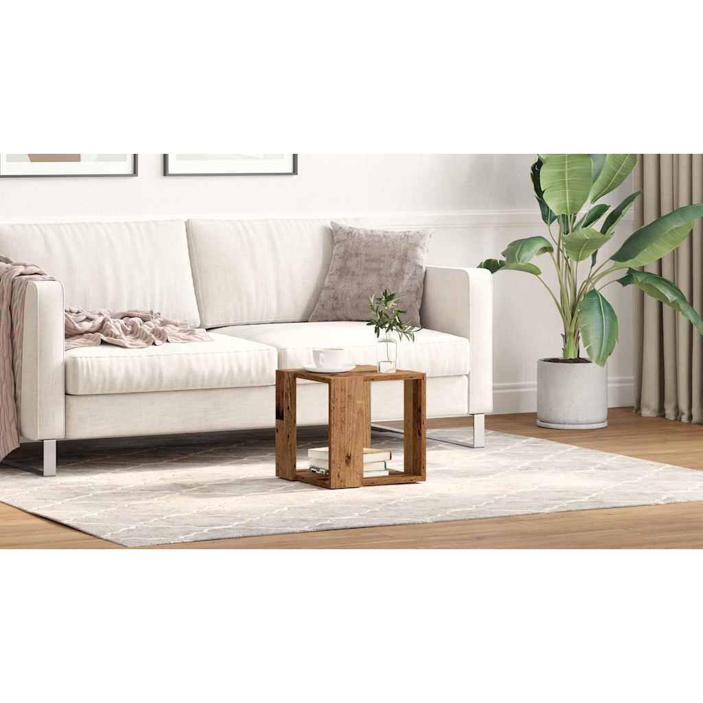 Coffee Table Old Wood 32 x 32 x 30 cm Engineered Wood