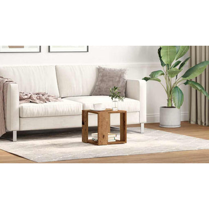 Coffee Table Old Wood 32 x 32 x 30 cm Engineered Wood