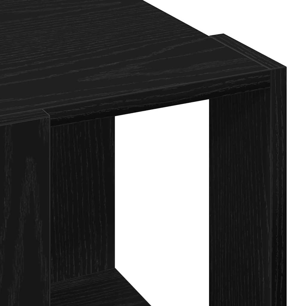 Coffee Table Black Oak 32 x 32 x 30 cm Engineered Wood