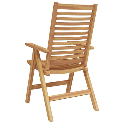 Chair Folding 6 pcs Brown 64.5 x 52 x 108 cm Solid Teak Wood