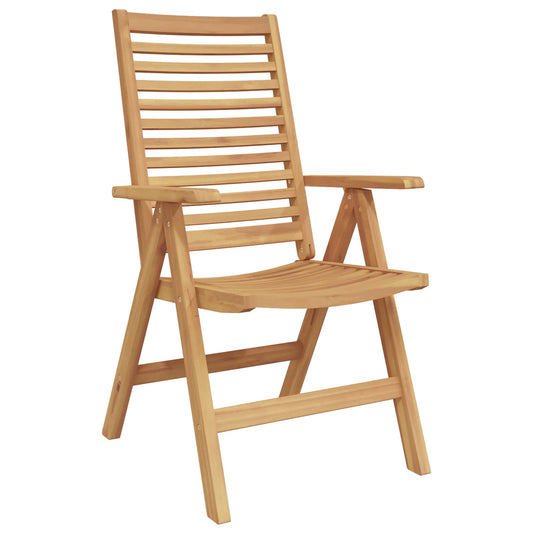 Chair Folding 8 pcs Brown 64.5 x 52 x 108 cm Solid Teak Wood