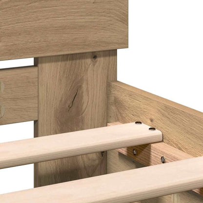 Bed Frame with Headboard Artisan Oak 203 x 104 x 70 cm