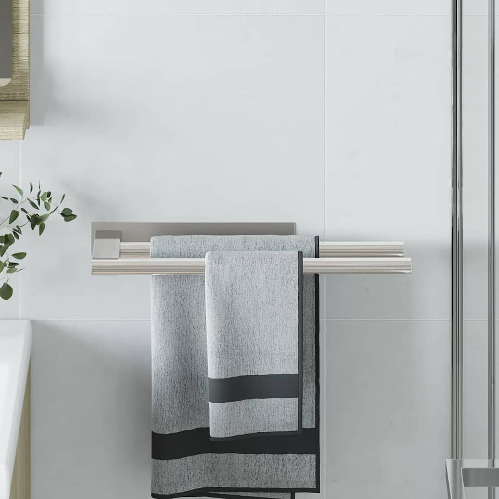 Towel Rack Silver 40 x 9 x 4 cm Stainless steel