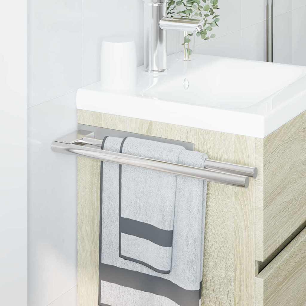 Towel Rack Silver 40 x 9 x 4 cm Stainless steel