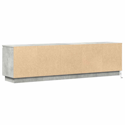 TV Cabinet Concrete Grey 180 x 38 x 49 cm Engineered Wood