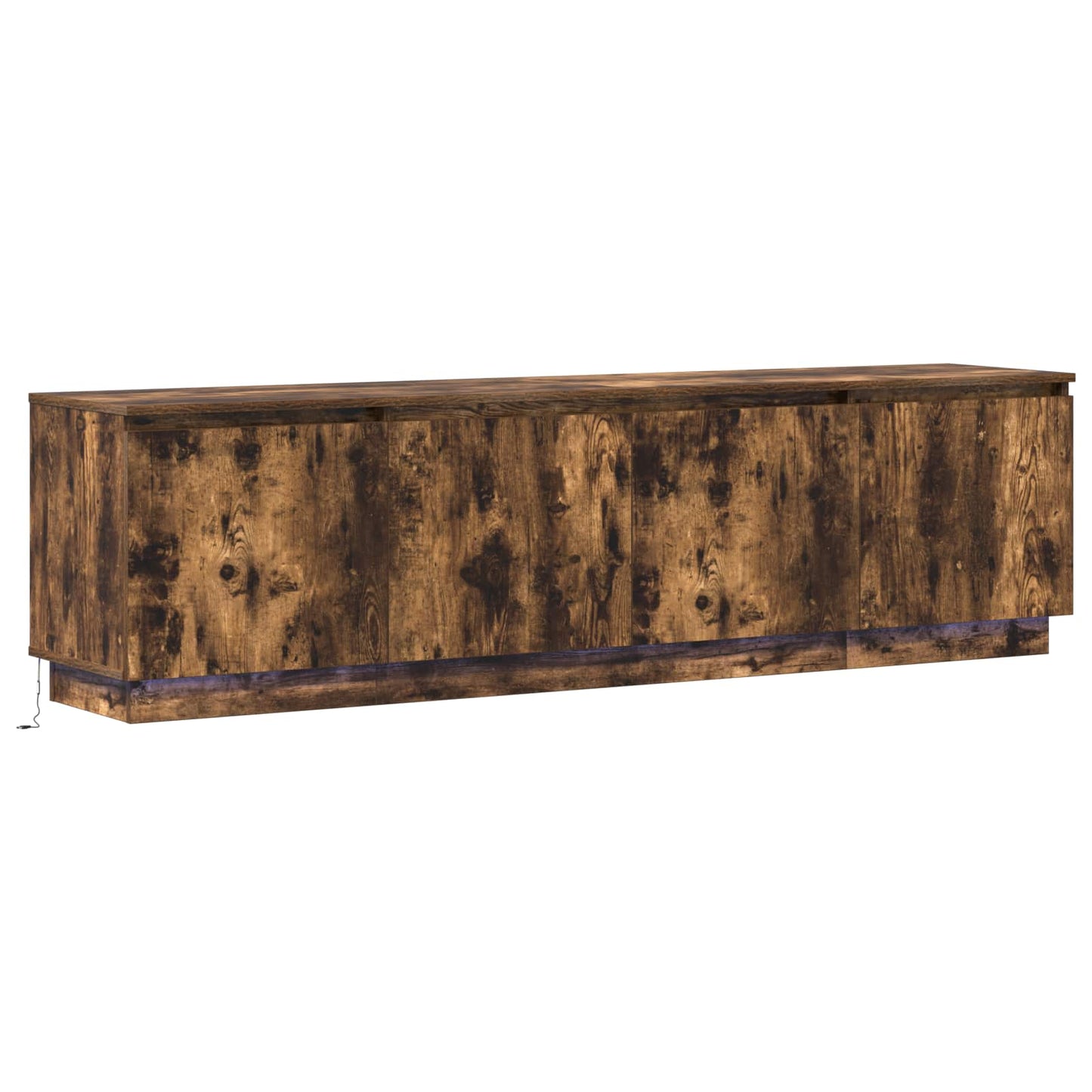 TV Cabinet Smoked Oak 180 x 38 x 49 cm Engineered Wood