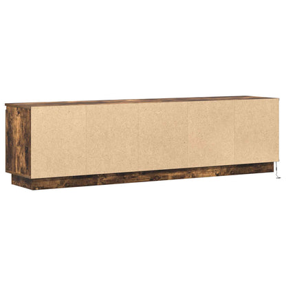 TV Cabinet Smoked Oak 180 x 38 x 49 cm Engineered Wood