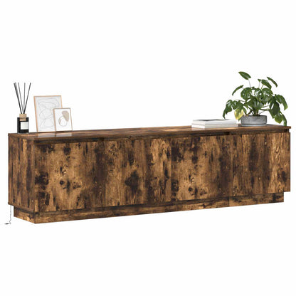TV Cabinet Smoked Oak 180 x 38 x 49 cm Engineered Wood