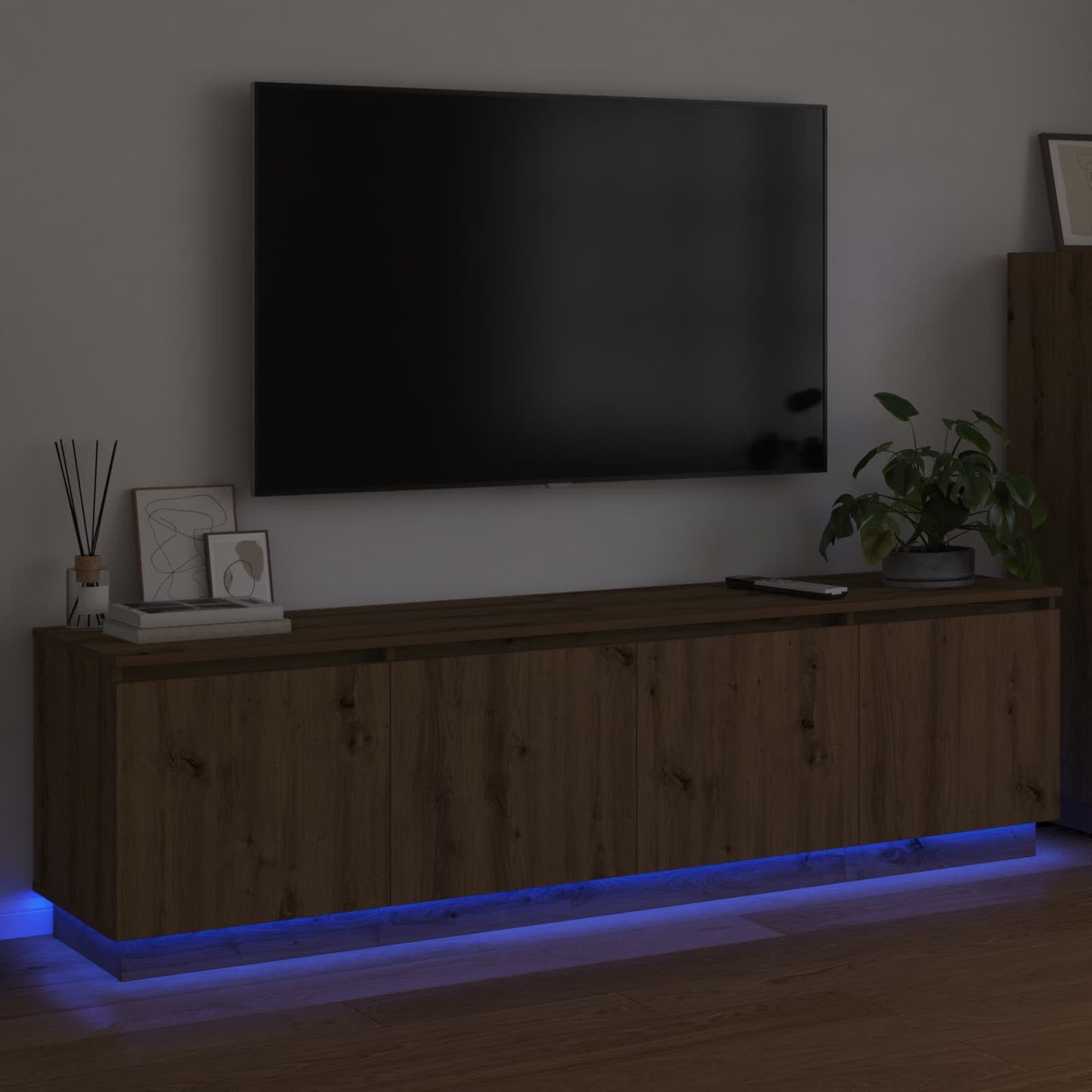 TV Cabinet Artisan Oak 180 x 38 x 49 cm Engineered Wood