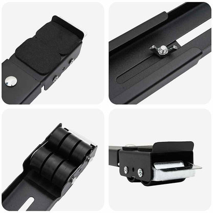 Washing Machine Base Manual 2 pcs Black 72 x 5 x 4.5 cm