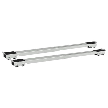 Washing Machine Base Manual 2 pcs Silver 72 x 5 x 4.5 cm