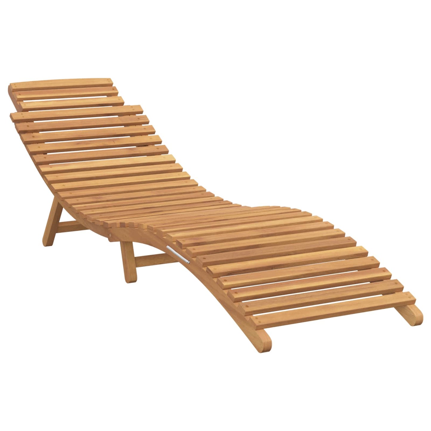 Sun Lounger Brown 198 x 55 x 58.5 cm Solid Teak Wood